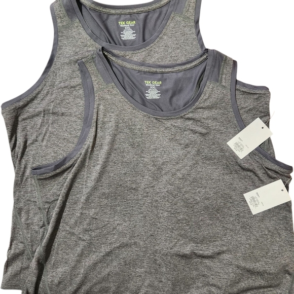 Tek Gear 2 Activewear TankTops women Size XXL Color Charcoal Reflective Logo - Picture 1 of 13
